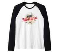 Modena Emilia-Romagna Balsamic Design Italia Souvenir Maglia con Maniche Raglan