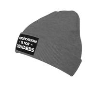 Moderation Is for Cowards Uomo Donna Skull cap Comodo Beanie in Maglia Sportivo Berretto per Sci Calcio Arrampicata