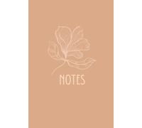Modern Aesthetic Notebook - 100 Lined Pages, Softcover Journal for Work, School, & Personal Use, Mauve, Pink, Blush, 6" x 9"