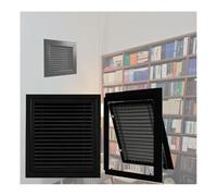 Modern Air Vent Cover, Return Air Grille, Air Return Vent Cover for Ceiling/Sidewall, Slim Design Aluminum Linear Slot Diffuser, Adjustable Airflow, HVAC Register(Black HxW,22x48in)