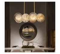 Modern American Gold Dining Room Glass Chandelier Ceiling Hanging Lighting