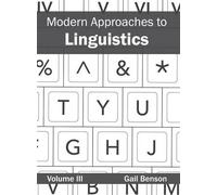 Modern Approaches to Linguistics: Volume III (Copertina rigida)