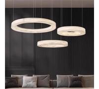 Modern Art Ring LED Chandelier For Kitchen Island Dining Tables Living Room Pendant Lamps Interior Lighting Hanging Fixture