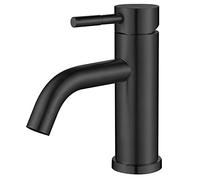 Modern Bathroom Faucet Single Hole Brushed Nickel Stainless Steel
