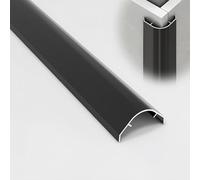 Modern BlackProtect Trim 90 cm, set da 3 pezzi, facile da installare, perfetto per bagno e cucina, 30 mm baguette hing per pareti e pavimenti