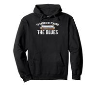 Modern Blues Harmonica I'd Rather Be Playing The Blues MBH Felpa con Cappuccio
