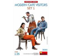 Modern Cafe Visitors Set 1maquette Diorama 1 MiniArt 3