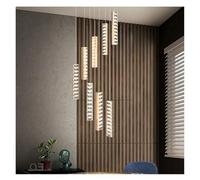 Modern Cantilevered Living Room Chandelier Staircase Duplex Villa Crystal Long Pendent Light Luxury Loft Large Hanging Lamp