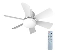 Modern Ceiling Fan with LED Light Remote Control for Bedroom Living Room Kitchen