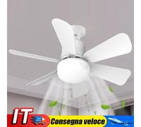 Modern Ceiling Fan with LED Light Remote Control for Living Room (with Remote) I