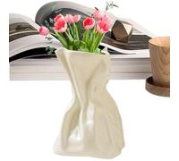 Modern Ceramic Vase - Decorative Flower Holder, Contemporary Centerpiece Display, Home Shelf Ornament | Suitable for Living Room Bedroom Kitchen Dining Table Floral Arrangements Interior Decoration