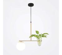Modern Chandelier Metal Glass Plant Hanging Table Decoration Lamp E27 Adjustable Lighting Living Room Bedroom Green,Lampadari