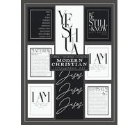 Modern Christian Typography Wall Art Book - Scripture & Faith-Inspired Prints for Gallery Walls | Clip & Frame Christian Home Décor | 25 Total Unframed 8×10 & 5×7 Bible Verse Art Collection