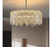 Modern Chrome Hanging Light For Living room Bedroom Dining Hotel Restaurant Decor Crystal Chandelier Luxury LED Light Fixture