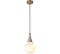 Modern Cloud Stone Pendant Light Fixtures Over Table Bronze Hanging Lamp Adjustable Modern Chandelier with G9 Base for Restaurant Living Room Bedside