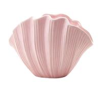 Modern Coastal Seashell Vase, Decorative Centerpiece Storage Container