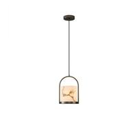 Modern Copper Bedroom Bedside Pendant Light Natural Marble Minimalist Living Room Tea Table Luxury Room Decor Chandelier E27