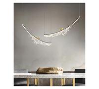 Modern Creative Feather Bird Acrylic Pendant Lamp Restaurant Living Room Hotel Lobby Led Chandelier Art Home Decoration Lighting