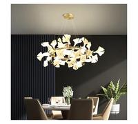Modern Creative Leaf Led Chandelier Lighting Living Dining Room Decor Led Chandeliers Lamp Villa Stair Hanging Lights Lamp