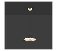 Modern Creative Lotus Leaf Office Front Desk Chandelier Light Luxury Bar Front Desk Dining Table Lighting Modern LED Chandelier (1headgolden24cm Threecolour)