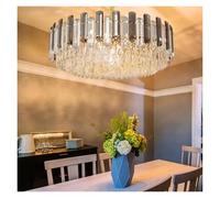 Modern Crystal Chandelier Raindrop Pendant Light with 3 Color Lights for Choose