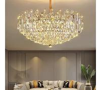 Modern Crystal Pendant Luxury Ceiling Chandeliers Home Decoration LED Hanging Lamp for Living Room Decor Gold Lustre Lighting