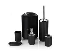 Modern Design 6 Piece Luxury Bathroom Accessory Set Lotion Bottles, Heilwiy Toothbrush Gift