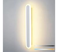 Modern Dimmabile Luce a parete a LED per camera da letto Colore del soggiorno regolabile verso il basso Fare lampada da parete per corridoio da hotel 58W Luce a strisce in alluminio acrilico bianco