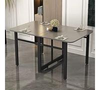 Modern Drop Leaf Dining Table for Small Apartments Expandable and Folding Kitchen Table for Space Saving in Kitchen or Bedroom