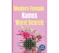 Modern Female Names Word Search