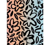 Modern Floral Notebook: Creative Journal with Bold Flower Design. 110 Lined Pages. Soft Matte Cover