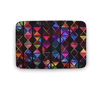 Modern Fractal Geometric Triangle Tappeto Da Bagno Antiscivolo Zerbino Ingresso Lavabile In Lavatrice Zerbino Asciugapassi Per Cucina Vasca Doccia 40X60Cm