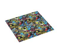 Modern Graffiti Q Version Eyes - Tappetino scolapiatti assorbente per bancone della cucina, 40,6 x 45,7 cm, tappetino scolapiatti natalizio con anello per appendere