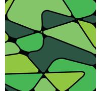 Modern Green Abstract Grid Journal Notebook - 8.5 x 8.5 in Square, 100 Pages: Perfect for math work, graphs, design sketches, grids, charts, and technical notes.