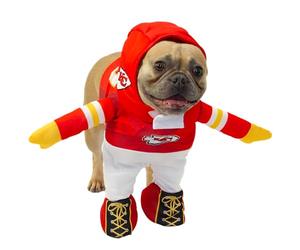 MODERN HERO NFL Kansas City Chiefs - Costume da cane da corsa con licenza ufficiale, include 2 pezzi, body e cappello, taglia XXL