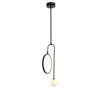 Modern Industrial Chandelier, corpo in metallo nero e bianco, altezza 120 cm, larghezza 28 cm, attacco G9 Max 10 W, elegante design scandinavo per la decorazione della casa