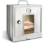 Modern Innovations Forno da campeggio portatile, fornello da campeggio pieghevole per cuocere panini alla cannella, pane e muffin, forno portatile all'aperto per l'uso con fuoco a legna, stufe a