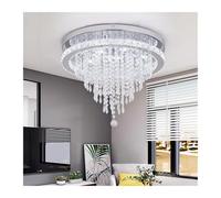 Modern K9 Luxury Crystal Chandelier Living Dining Room Decoration Pendant Light Remote Control Hanging Lamp