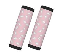 Modern Knight Horse White Pink - Avvolgimenti per maniglie per valigie, morbide coperture per maniglie dei bagagli, etichette per bagagli identificatori per valigie, accessori per bagagli da viaggio