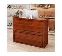 Modern L-Shaped Reception Desk with Lockable Drawers & Counter Stylish Front Desk for Checkout & Lobby E-L80cm/31.4in Ideal for Office & Waiting Areas