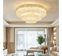 Modern Large Crystal Ceiling Lights for Living Room Lustres LED Gold Silver Ceiling Lamp Luxury Home Decor Lighting Luminaires