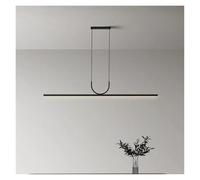 Modern LED Ceiling Chandelier For Table Dining Room Kitchen Island Black Pendant Lamp