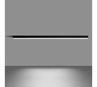 Modern LED Ceiling Lamp, Long Strip Chandelier, Semi-Recessed Linear Light Fixture, Minimalist Wall Lamp for Living Room, Hallway, Bedroom (Color: 6000K, Size: 120cm)