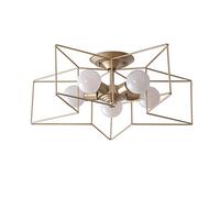 Modern LED Chandelier for The Children's Room Bedroom Home Kids Girl Pink Star Ceiling Lamp Indoor Nordic Decor Light Fixtures (Color : Green Size : Without Bulb) (Yellow Without bulb)