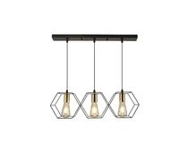 Modern LED Chaner Hanging E27 Lamp Geometric Metal e Lamp Suitable for Creative Light Above The Table Bedroom