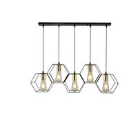 Modern LED Chaner Hanging E27 Lamp Geometric Metal e Lamp Suitable for Creative Light Above The Table Bedroom