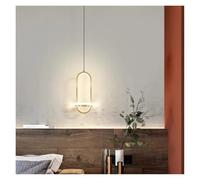 Modern LED Circular Pendant Lights Bedroom Bedside Lamp Living Room Kitchen Lighting Fixture Home Decoration