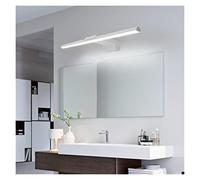 Modern Led Mirror Lights L400/600/800mm Front Mirror Bathroom Light Washroom AC110-220V Black/White Finished Mirror Lamp (Color : BlackWarmwhite Size : Length40cm) (Whitewarmwhite Length40cm)