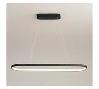 Modern LED pendant light with simple lines, living room, dining room, bedroom, black and white lights, home decoration lighting fixtures