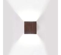 Modern Led Wall Sconce Lighting up down Wall Lamp Indoor Wall Wash Light, Wood Pattern Wall Sconces Indoor Spotlights for Living Room Bedroom Hallway Corridor Stairs (Color : Wood, Size : Whit/Walnut/